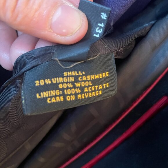 ColeHaan black midlength winter dress-work coat size 2- Cashmere- wool blend - Picture 7 of 7